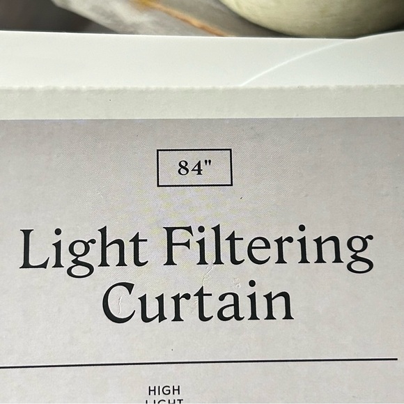 🌴Charming Threshold Cream and White Textured Curtain - Picture 5 of 13